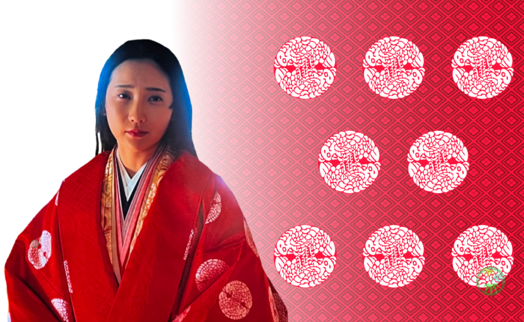 大河ドラマ「光る君へ」で清少納言（ききょう）が着用した唐衣の文様「向鸚鵡丸（むかいおうむまる）」