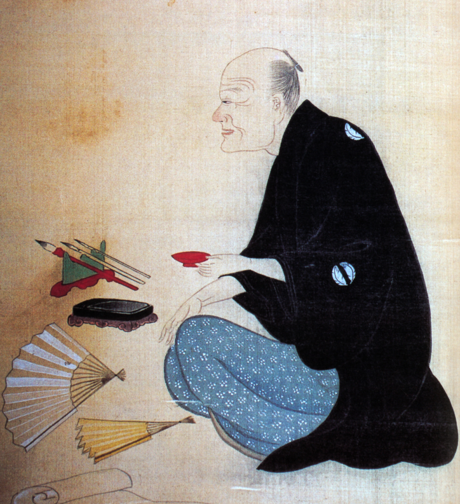 大田南畝の肖像画 細田栄之 筆 出典:ウィキメディア・コモンズ