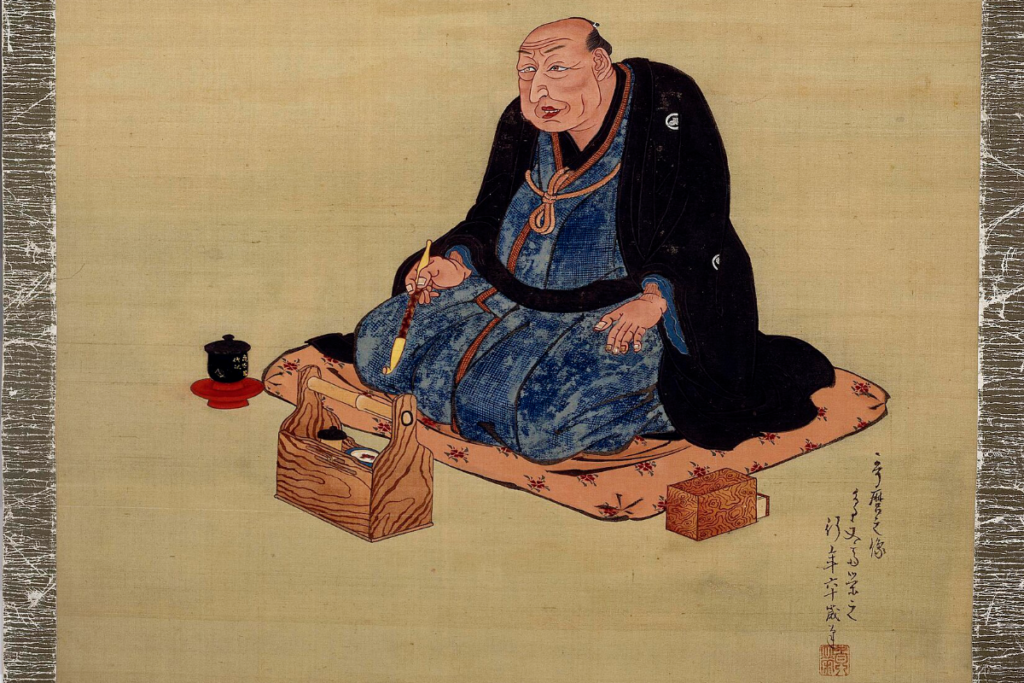 喜多川歌麿の肖像画 鳥文斎栄之筆 出典:Wikimedia Commons