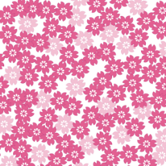 桜が一面に散っている様子を表現した「桜散らし文様」