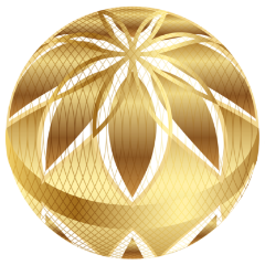 金色の糸で作られた手毬