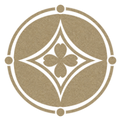 7つの宝石を抽象的に描いた七宝文様