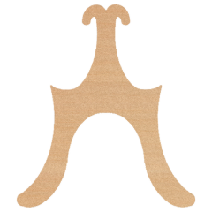 琴の音の高低を調整する道具の琴柱文様