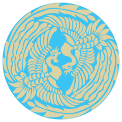 中国の伝説に登場する霊鳥を象った文様。高貴、平和、幸福への願いが込められています。