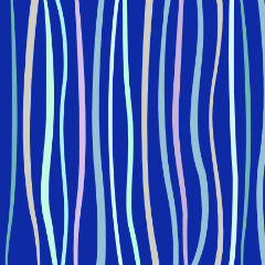 太さ、色、間隔、曲がり具合など、まちまちの線が並ぶ矢鱈縞文様