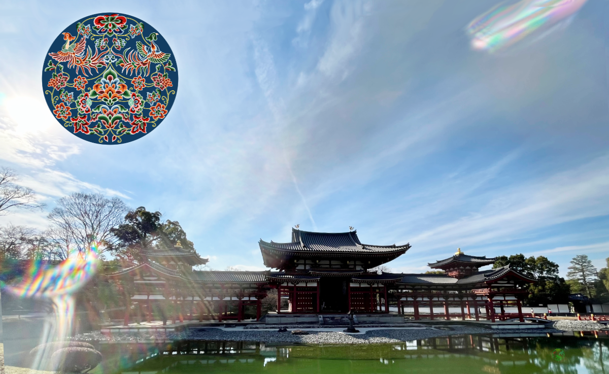 【鳳凰堂】『従三位殿拝領 澤瀉御紋染付御盃』『興丸殿拝領唐草御盃』 長州藩 毛利 平等院鳳凰堂 「宝相華文様」｜極楽浄土に咲く花 ~ 愛(うつく)しき文様