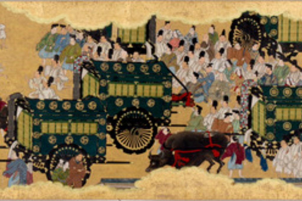 源氏車『源氏物語 葵絵巻』出典:ColBase
